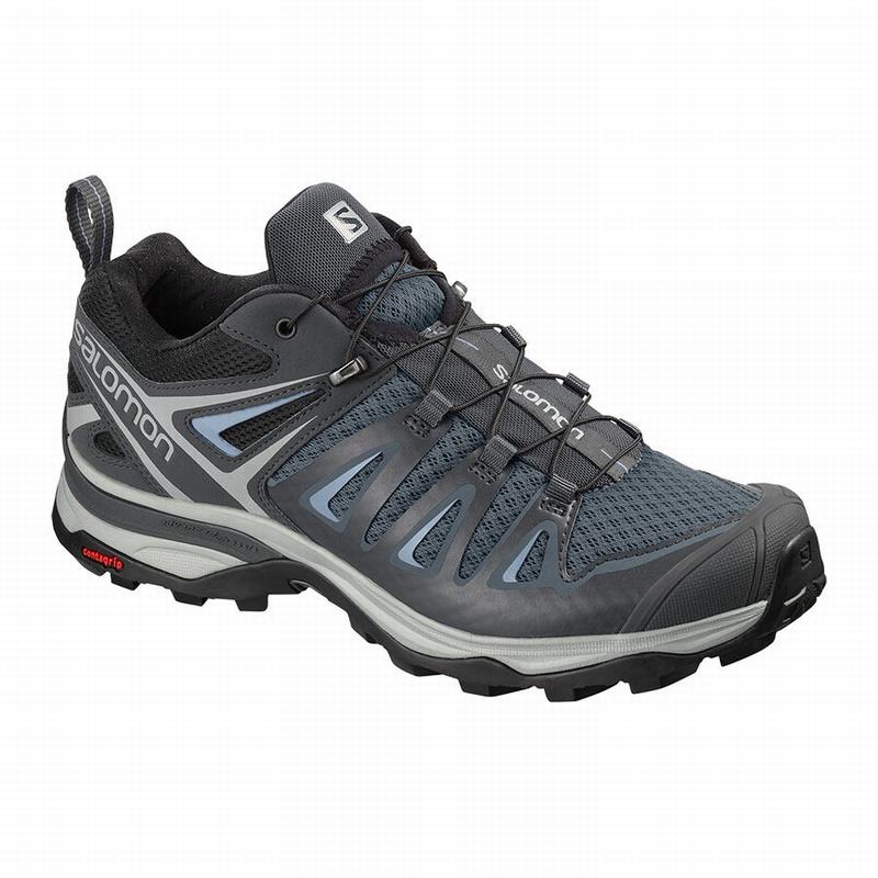 Zapatillas Trekking Salomon Mujer Azules Oscuro / Negras - Salomon Argentina X ULTRA 3 ,032641-ZHG